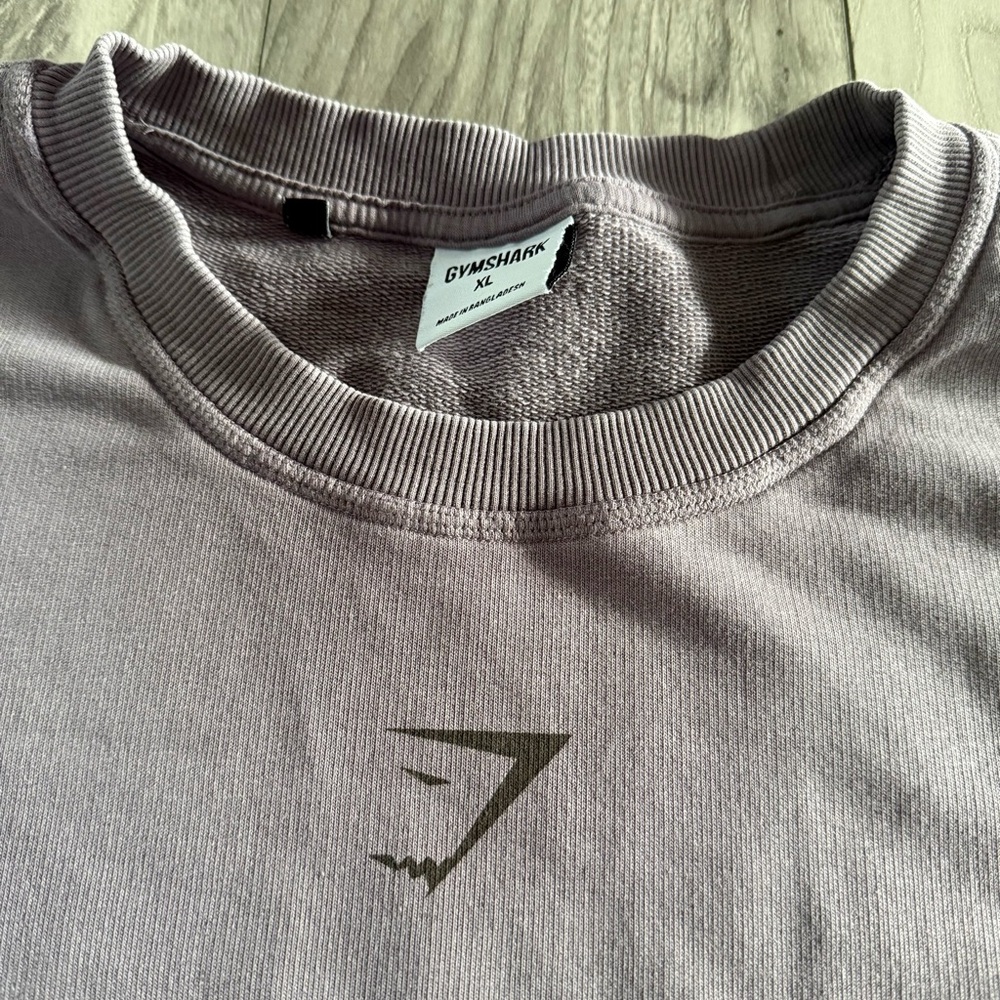 Gymshark Purple Cropped Crewneck Sweater - Picture 3 of 4